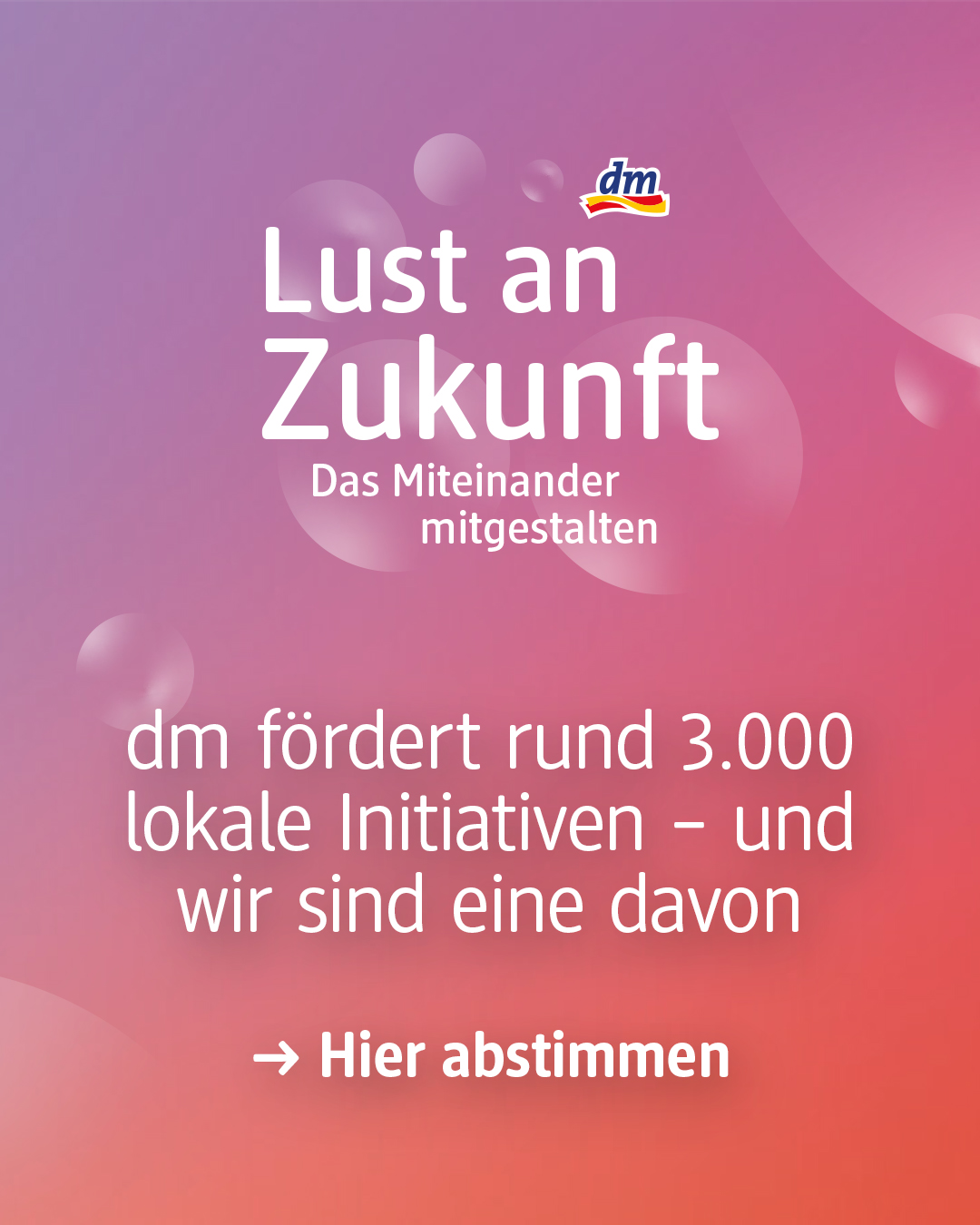 Klinik-Clowns Aachen e.V. bei �Lust an Zukunft� <br> Das Miteinander mitgestalten, eine Initiative der dm-Drogeriem�rkte
